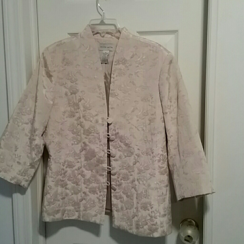 2 piece cream colored suit